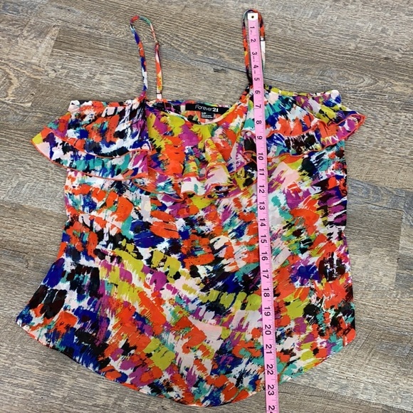 Forever 21 Multicolored Blouse Small - Picture 7 of 9